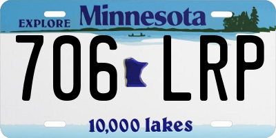 MN license plate 706LRP