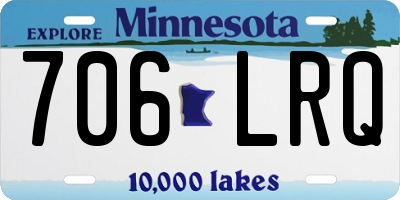 MN license plate 706LRQ