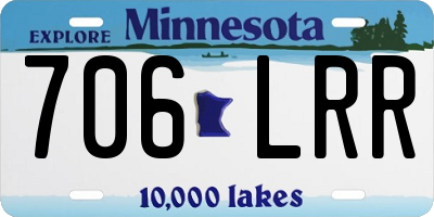 MN license plate 706LRR