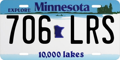 MN license plate 706LRS