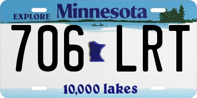 MN license plate 706LRT