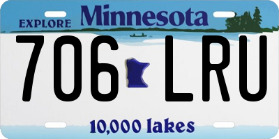 MN license plate 706LRU