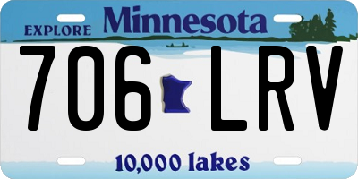 MN license plate 706LRV