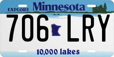 MN license plate 706LRY