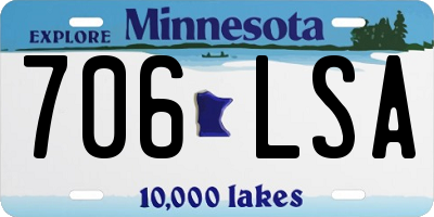 MN license plate 706LSA