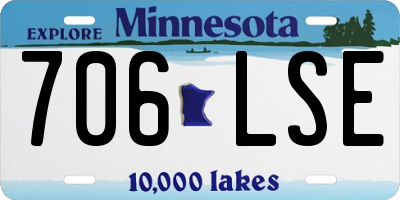 MN license plate 706LSE