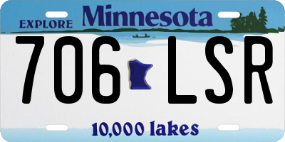 MN license plate 706LSR