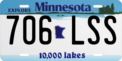 MN license plate 706LSS