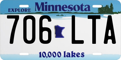 MN license plate 706LTA