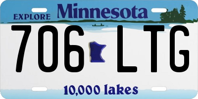 MN license plate 706LTG
