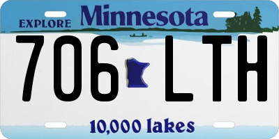 MN license plate 706LTH