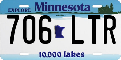 MN license plate 706LTR