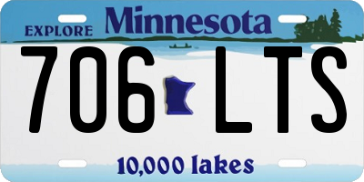 MN license plate 706LTS