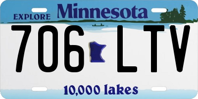 MN license plate 706LTV