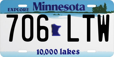 MN license plate 706LTW