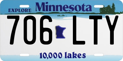 MN license plate 706LTY