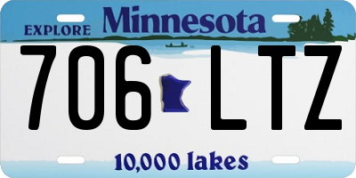 MN license plate 706LTZ