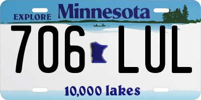 MN license plate 706LUL