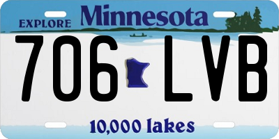 MN license plate 706LVB