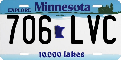 MN license plate 706LVC
