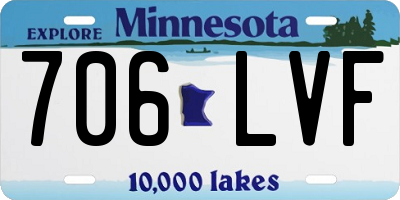 MN license plate 706LVF
