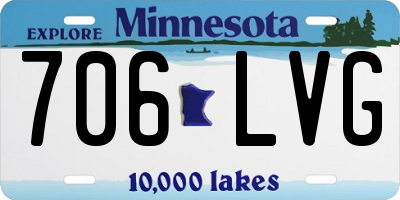 MN license plate 706LVG