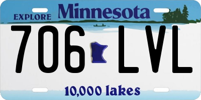 MN license plate 706LVL