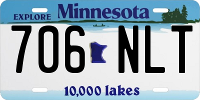 MN license plate 706NLT