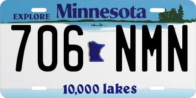 MN license plate 706NMN