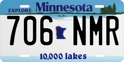 MN license plate 706NMR