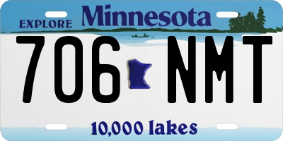 MN license plate 706NMT