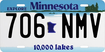 MN license plate 706NMV
