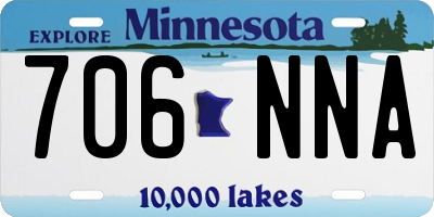 MN license plate 706NNA