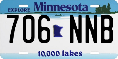 MN license plate 706NNB