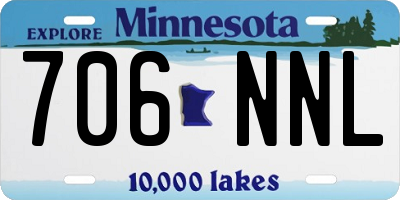 MN license plate 706NNL