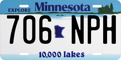 MN license plate 706NPH