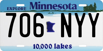 MN license plate 706NYY
