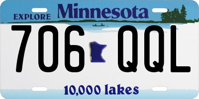 MN license plate 706QQL
