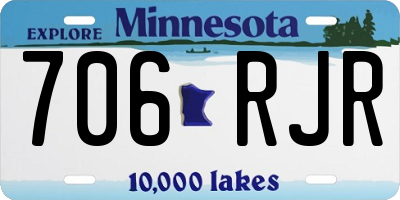 MN license plate 706RJR