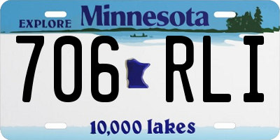 MN license plate 706RLI
