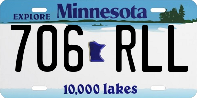 MN license plate 706RLL
