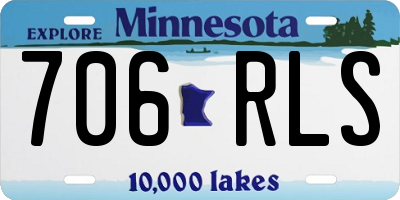 MN license plate 706RLS