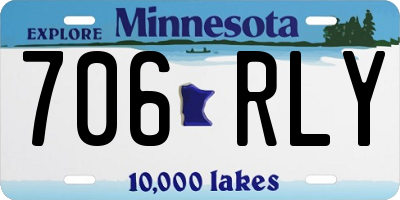 MN license plate 706RLY
