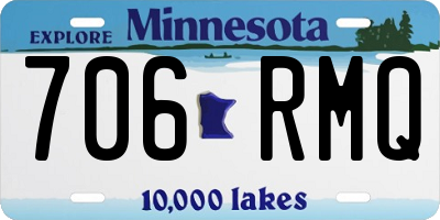 MN license plate 706RMQ