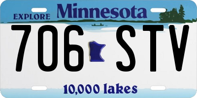 MN license plate 706STV