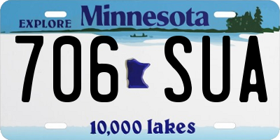 MN license plate 706SUA