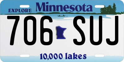MN license plate 706SUJ