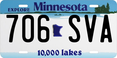 MN license plate 706SVA