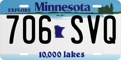 MN license plate 706SVQ
