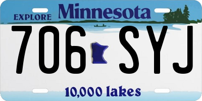 MN license plate 706SYJ